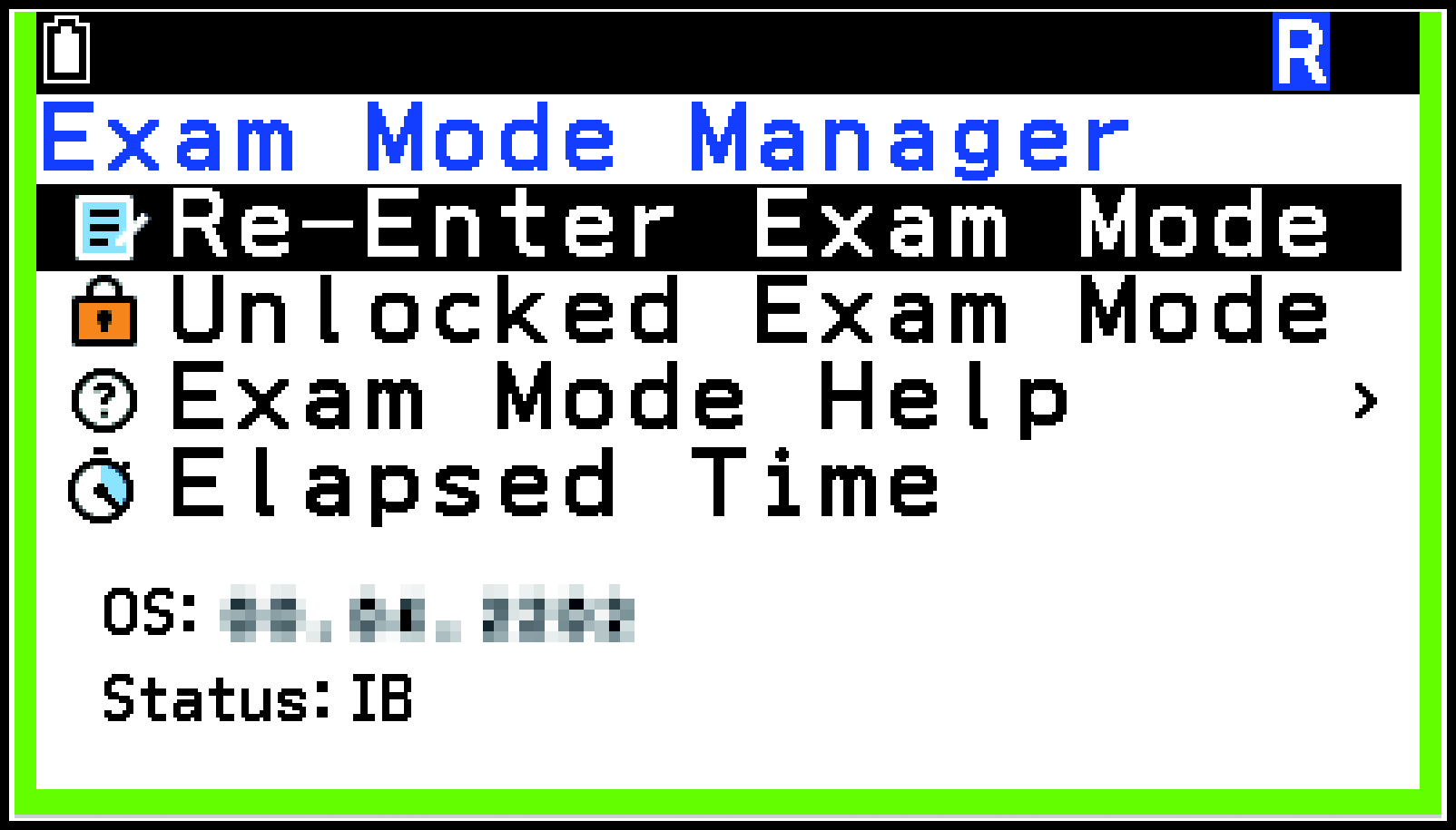 CY876_Exam Mode(CG100)_Entering _2